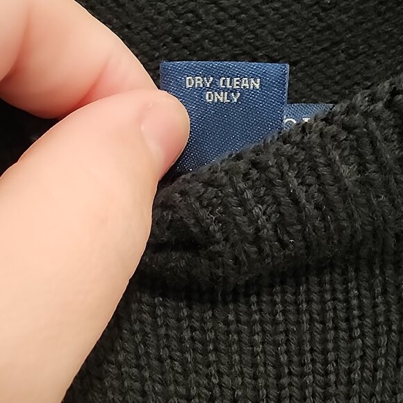 Ann Taylor Italian Merino Wool Sleeveless Sweater Black Top Size XS - Picture 6 of 6